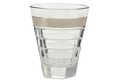Set 6 pahare whisky, Vidivi, Baguette, 340 ml, sticla, transparent/auriu