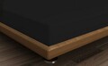 Cearceaf de pat cu elastic, 160x200 cm, 100% bumbac ranforce, Beverly Hills Polo Club, Black, negru
