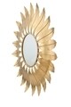 Oglinda decorativa, Leaf Glam, Mauro Ferretti, 98 cm, auriu