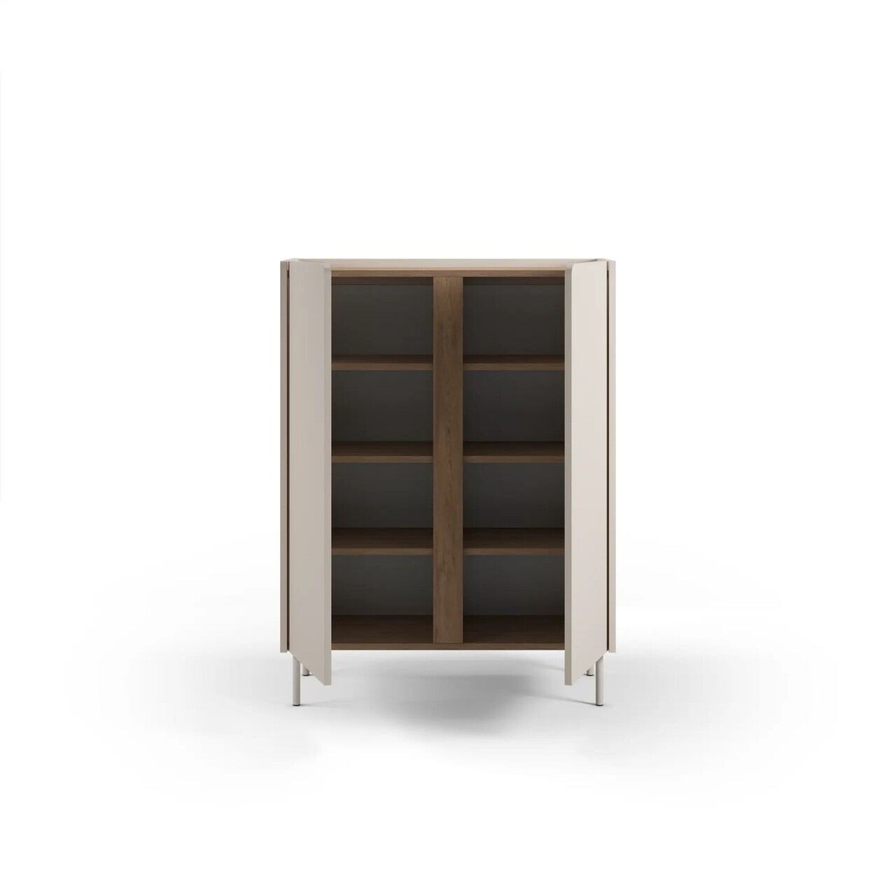 Bufet, Hanah Home, Lucile, 90x120.4x40.5 cm, PAL, Santstone / Stejar Sepet — imaginea 5