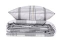 Lenjerie de pat pentru o persoana (SE), MyHome - White, Grey, Mjolnir, Bumbac Ranforce