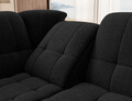 Coltar extensibil stanga 3 locuri ELTAP, LT-10FL, Sado, 272x192x95 cm, lemn/poliester, negru