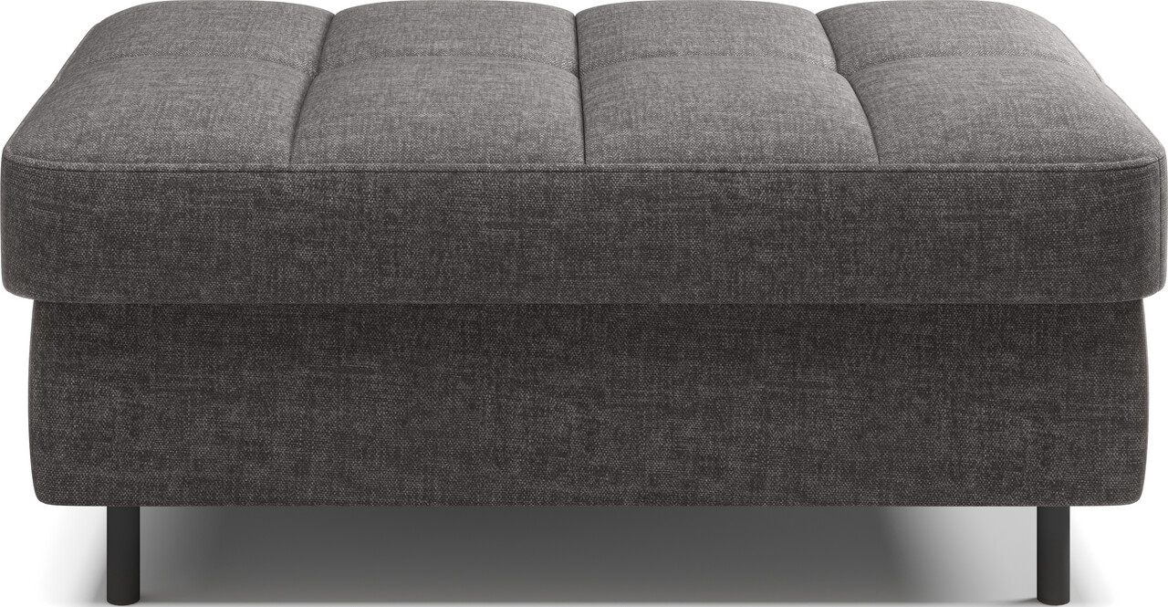 Taburet cu spatiu pentru depozitare ELTAP, GOM-06MAN, Gomsi, 104x72x45 cm, lemn/poliester, gri inchis - view 4