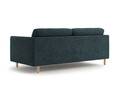 Canapea 3 locuri, Eden, Micadoni, 173x92x90 cm, tesatura structurata, verde albastrui melanj
