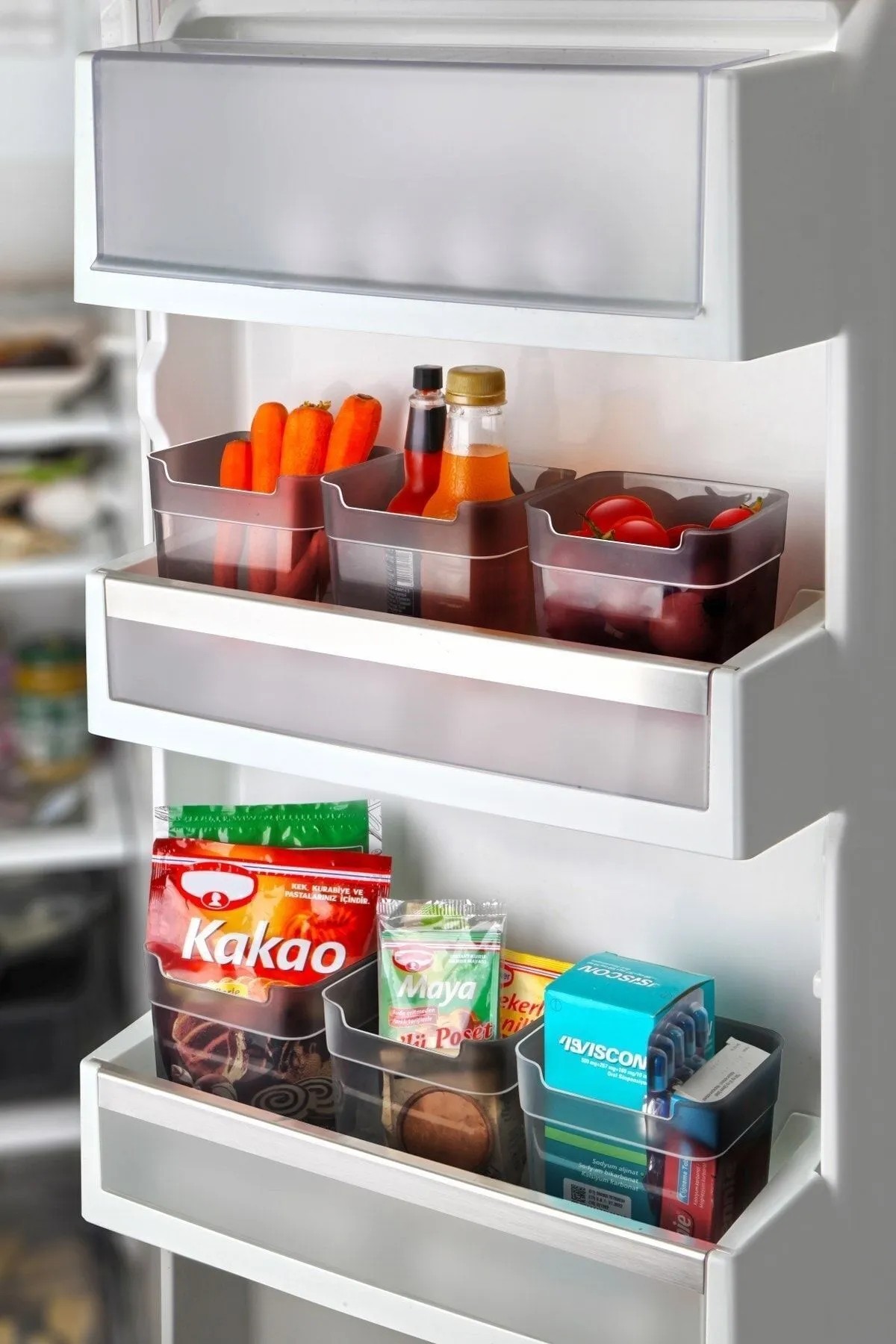 Set organizatoare frigider, Hermia, 430KSV1543, PLASTIC, Transparent