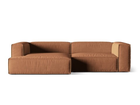 Coltar modular stanga 4 locuri, Nuria-88, Micadoni Home, 292x147x72 cm, catifea, miere
