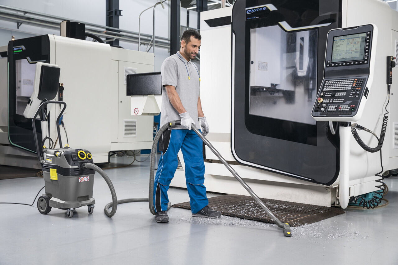 Aspirator umed-uscat profesional NT 40/1 Tact Te L, Karcher, gri — imaginea 2