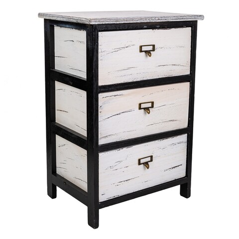 Comoda cu 3 sertare Prier, Creaciones Meng, 40x29x58 cm, lemn de paulownia 40x29x58