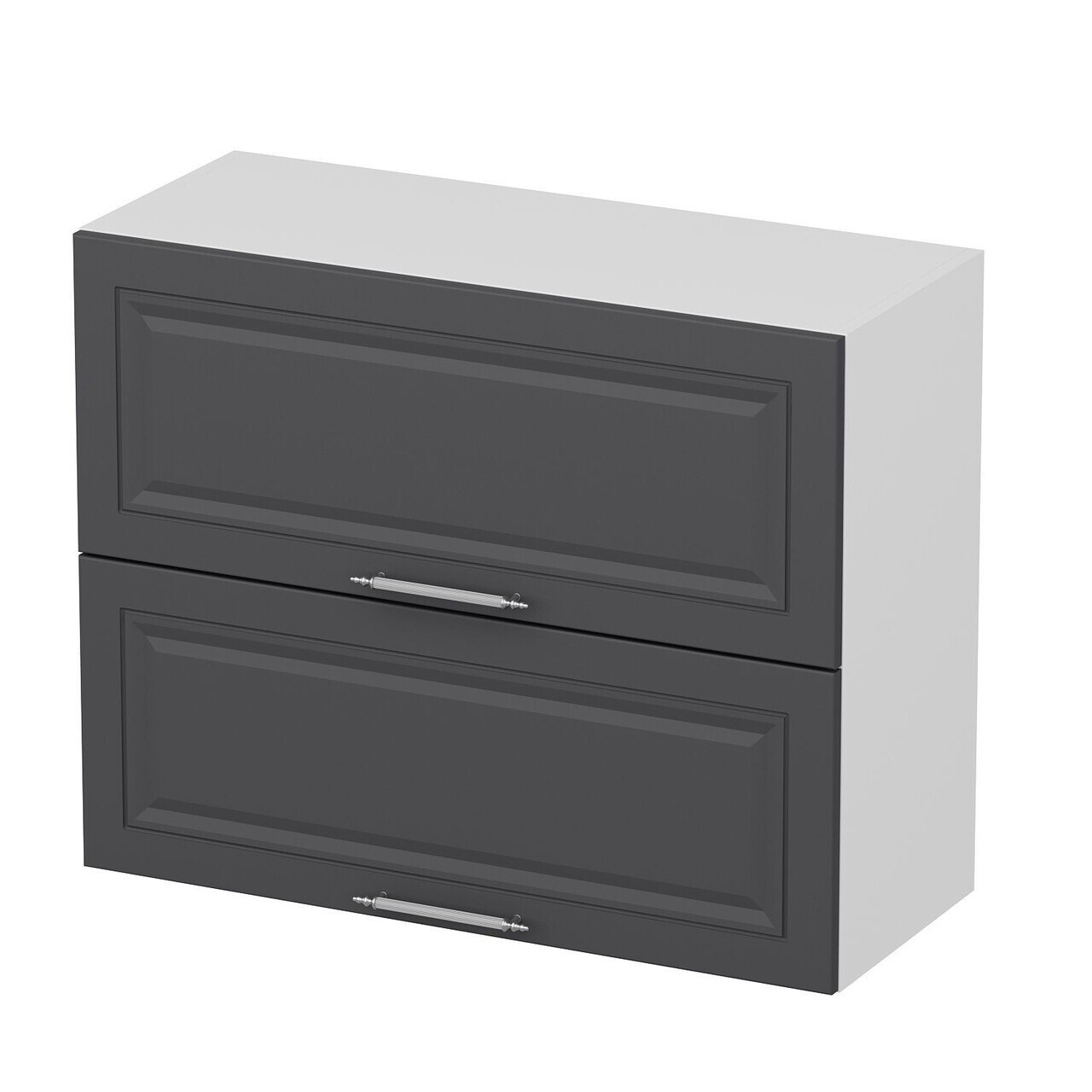 Dulap pentru bucatarie, Hanah Home, Minar, 90x72x37 cm, Alb / Antracit — imaginea 2