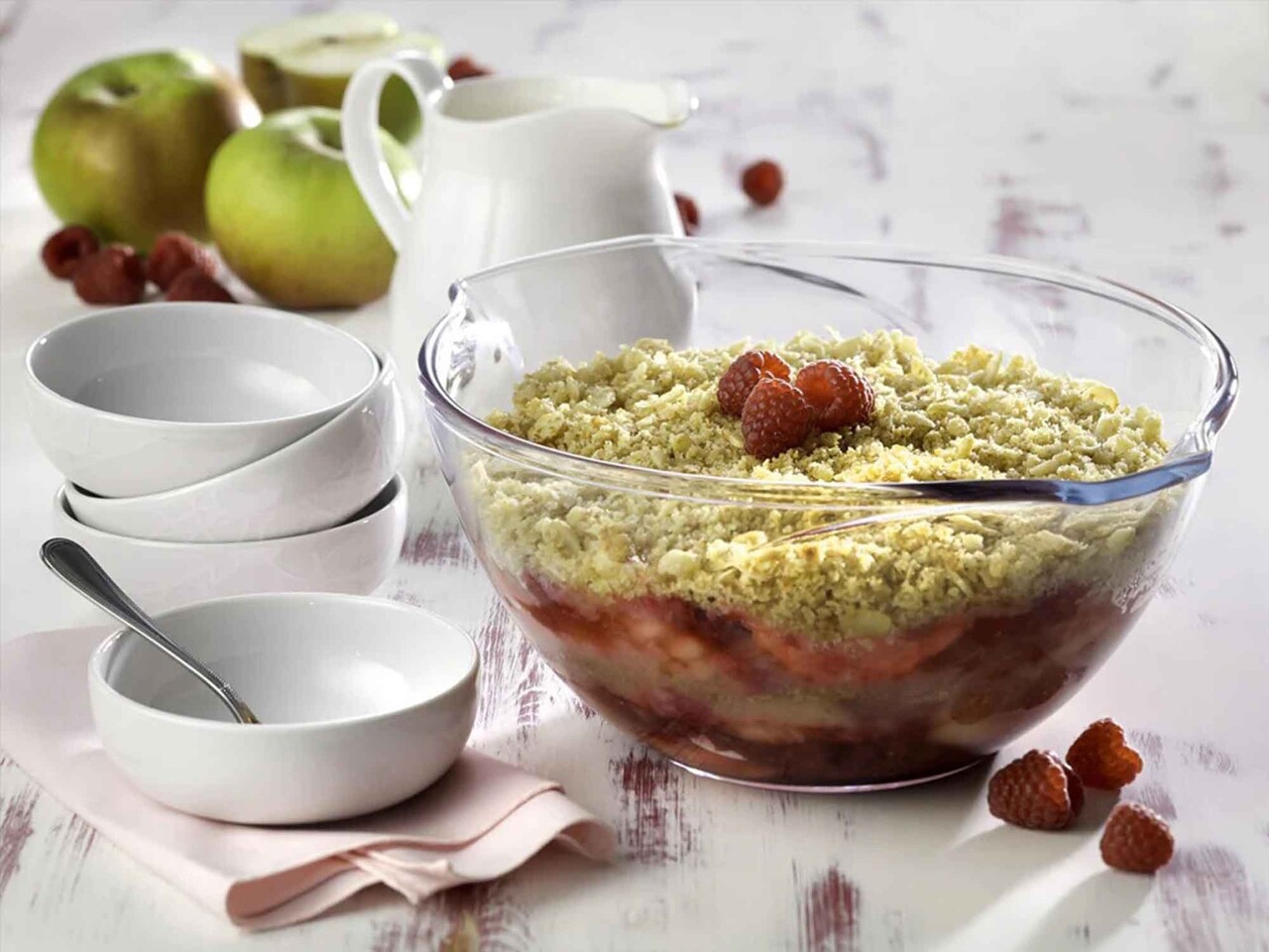 Bol preparare, sticla termorezistenta, 2,7L, "Vintage" - Pyrex - imagine 6