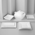 Serviciu de masa 42 piese Porto, Ambition, 12 persoane, portelan, alb