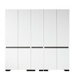 Dulap pentru haine, Hanah Home, Floransa 225, 225x210x52 cm, PAL, Alb / Antracit