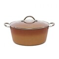 Semioala cu capac Ceramica Do Brazil, Cooking by Heinner, 6 L, 28x12.5 cm, aluminiu