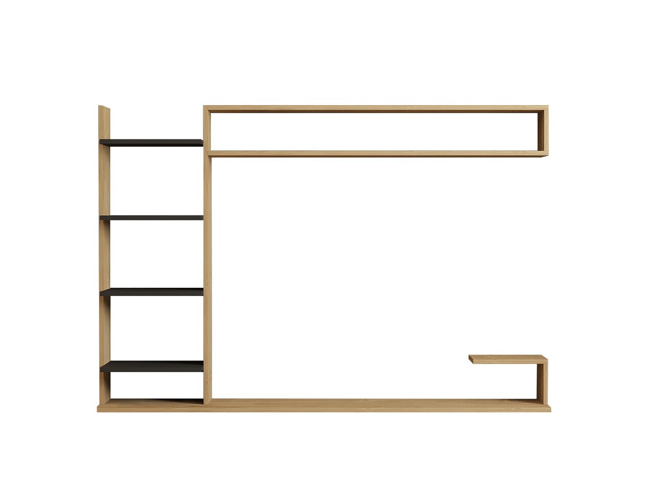 Comoda TV, Hanah Home, Noble, 180x121.8x29.6 cm, Safir / Antracit - imagine 5