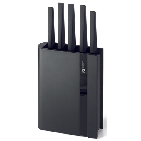 Set 5 cutite cu suport, richardson sheffield, edge black, inox/lemn, negru