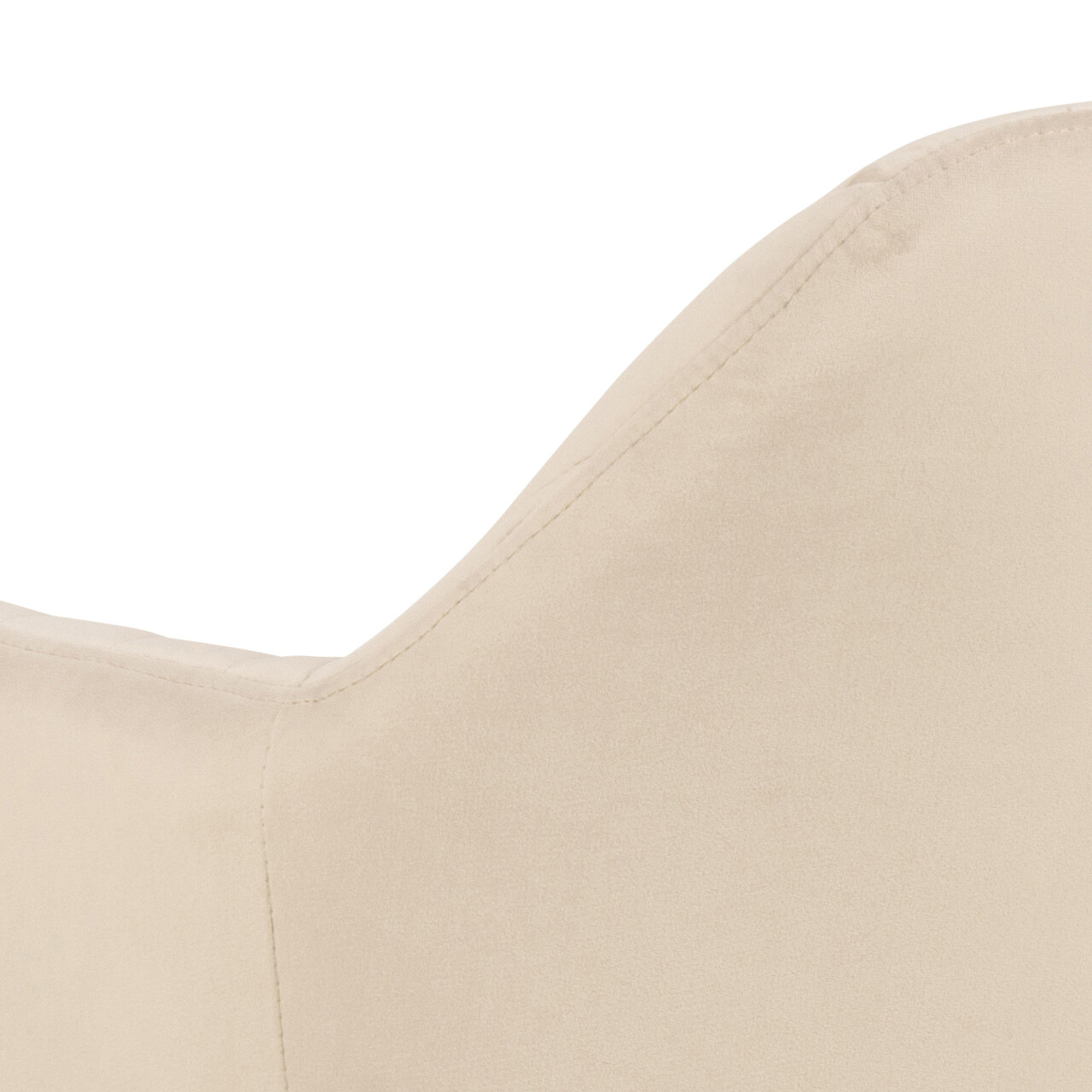 Scaun Emilia, Actona, 57x61x83 cm, catifea/otel, bej nisip - view 3