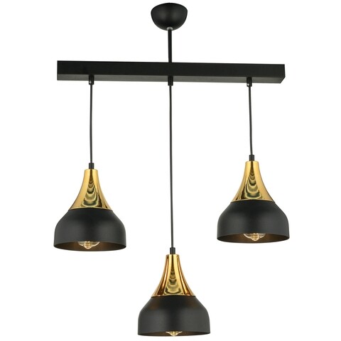 Lustra yok, 63266, squid lighting, 65x17x75 cm, 60w, negru/auriu