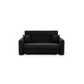 Canapea extensibila 3 locuri, ELTAP, Laine, 155x105x75 cm, lemn/poliester, negru