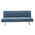 Canapea extensibila 3 locuri Travis, Pakoworld, 175x83x74 cm, textil, albastru deschis