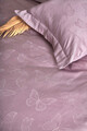 Lenjerie de pat dubla, Kelebek - Violet, Primacasa by Türkiz, Bumbac Satinat