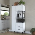 Dulap multifunctional, Rani, JE112, 90x198 cm, PAL, Alb