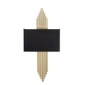 Aplica de perete, 612 - A, Opviq, 22 x 10 x 75 cm, 1 x E27, 40W, negru/auriu
