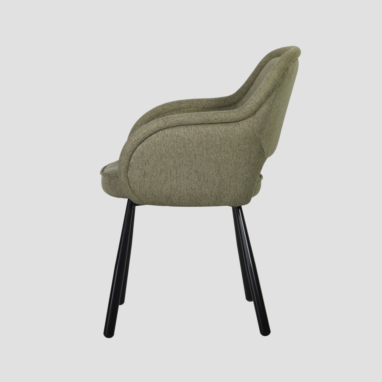Scaun Campea, Homla, 61x61x84 cm, metal/poliester, verde olive - 2 | YEO