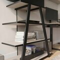 Comoda TV, Hanah Home, Lyno, 70.4x80x40.6 cm, Gresie / Negru