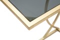 Masuta Glam, Mauro Ferretti, 45.5x25.5x60 cm, fier, negru/auriu