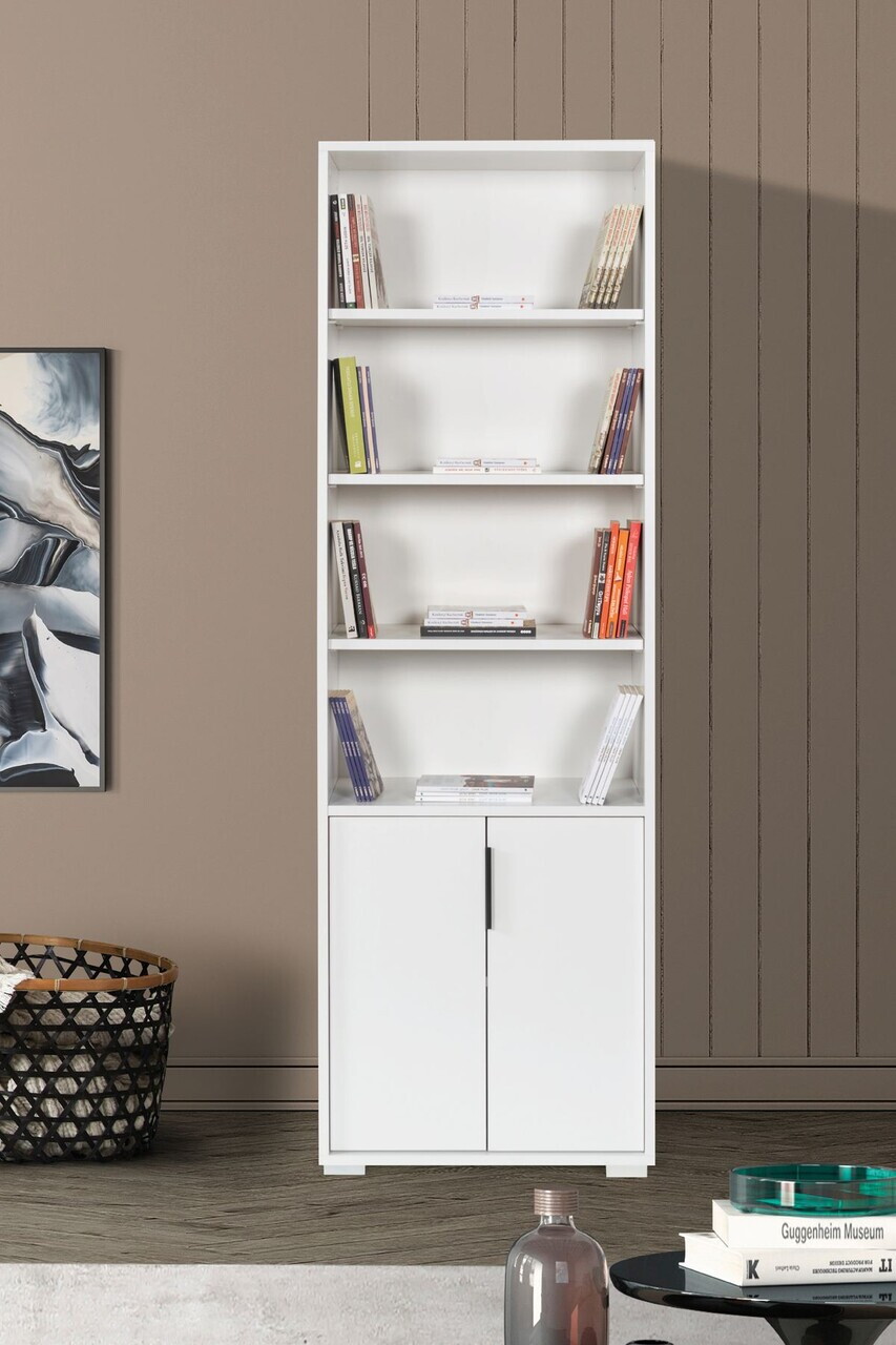 Corp biblioteca Hanah Home Evm 8104 60x187x30 cm PAL Alb
