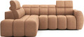 Coltar extensibil stanga 4 locuri ELTAP, LT-24XIL, Falconn, 258x208x107 cm, lemn/poliester, portocaliu