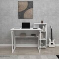 Birou, Hanah Home, Saye, 106x92.5x50 cm, Alb