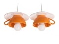 Lustra Afternoon tea, Deco Republic, E27, 2x60W, ceramica, portocaliu