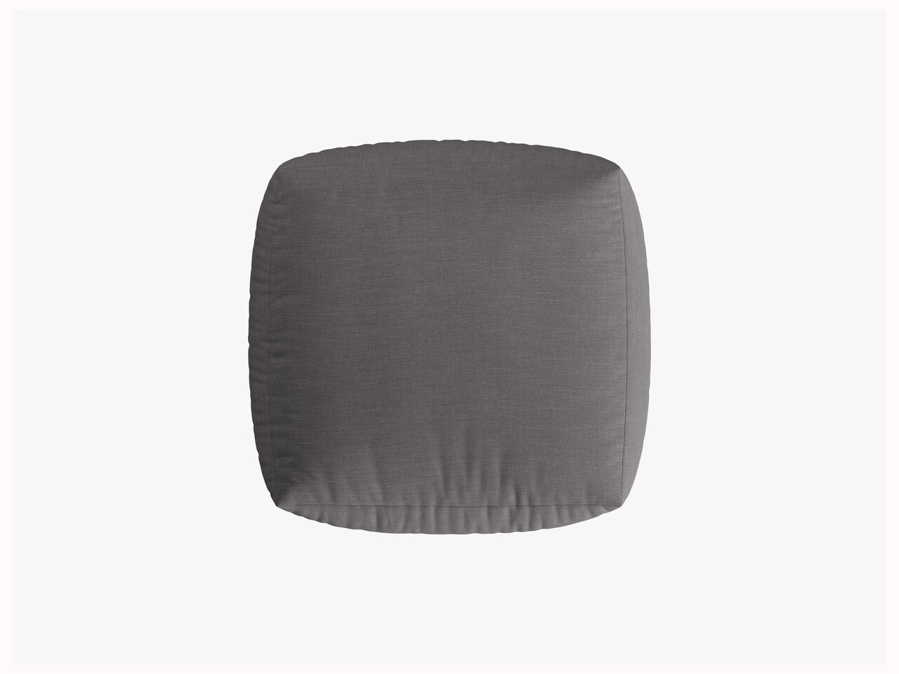 Taburet, Chris-259, Micadoni Home, 100x100x43 cm, tesatura structurata chenille, gri beton - 1 | YEO