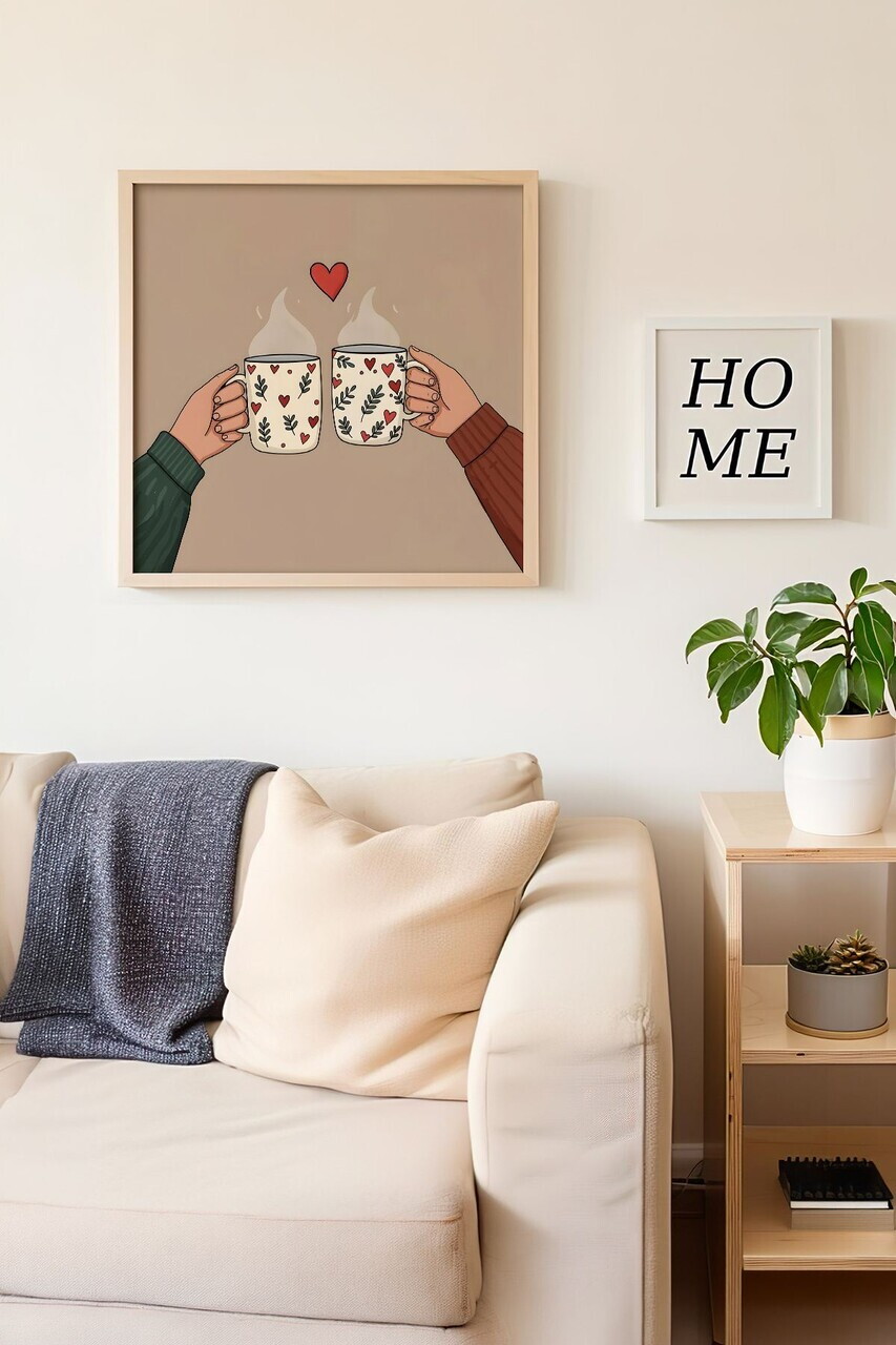 Tablou decorativ, Artkare2, Lemn masiv, MDF (Grosime: 5 mm), Multicolor - view 2