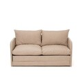 Canapea extensibilă cu 2 locuri, Futon, 859FTN2877, Metal , Bej