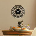 Ceas de perete, Enzoclock - S012, metal, 48 x 48 cm, negru