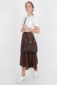 Geanta Beverly Hills Polo Club, 710, piele ecologica, maro/rosu