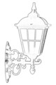 Lampa de exterior, Avonni, 685AVN1212, Plastic ABS, Negru