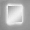 Oglinda cu Iluminare Led, Mirrorland, Square, Oglindă indestructibilă cu obturator, Alb