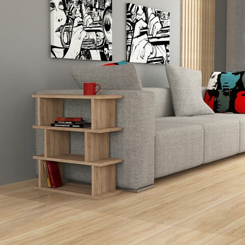 Masuta, decortie, totem, 54x60x22 cm, stejar