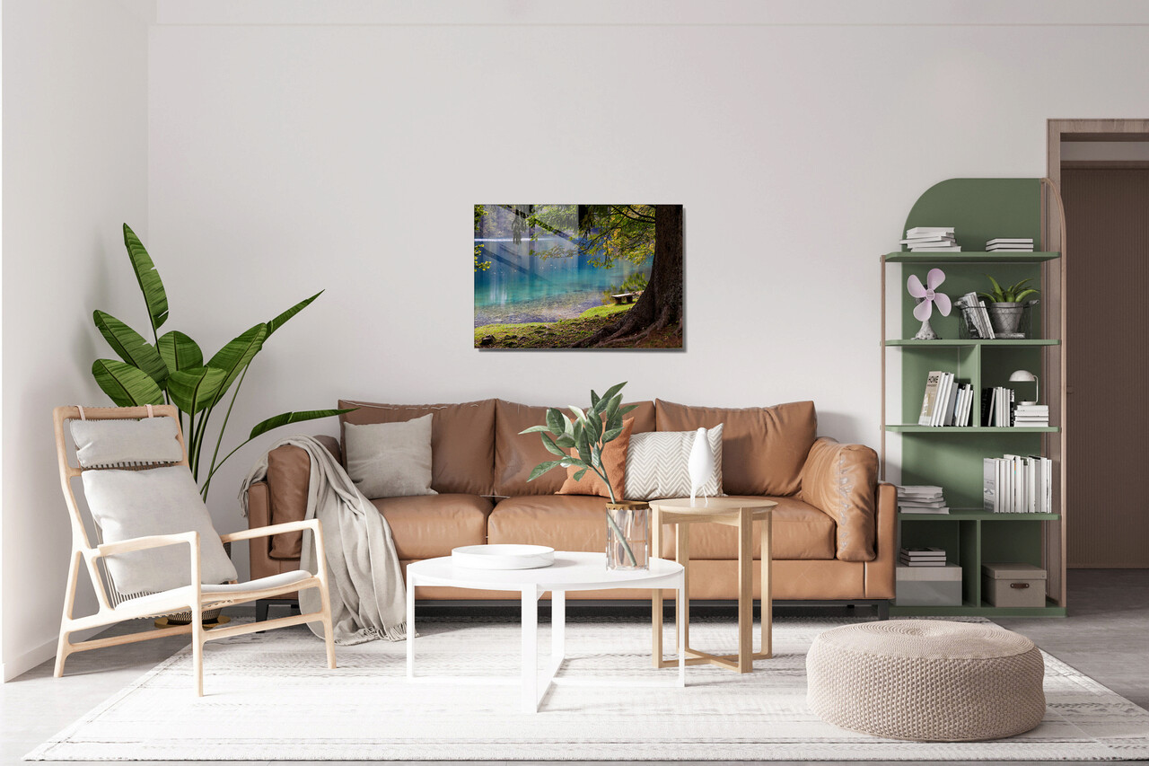 Tablou decorativ, 1431, Sticla temperata, 70 x 100 cm, Multicolor - 1 | YEO