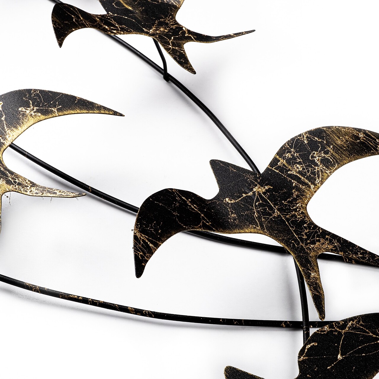 Decoratiune de perete, Flock of Swallows 3, Dimensiuni: 45 x 104 x 8 cm, Multicolor - view 5