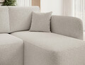 Coltar extensibil dreapta 3 locuri ELTAP, Hadson, 206x150x89 cm, lemn/poliester, alb