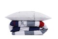 Lenjerie de pat dubla King, 3 piese, 220x240 cm, 100% bumbac ranforce, Beverly Hills Polo Club, BHPC 001, albastru inchis