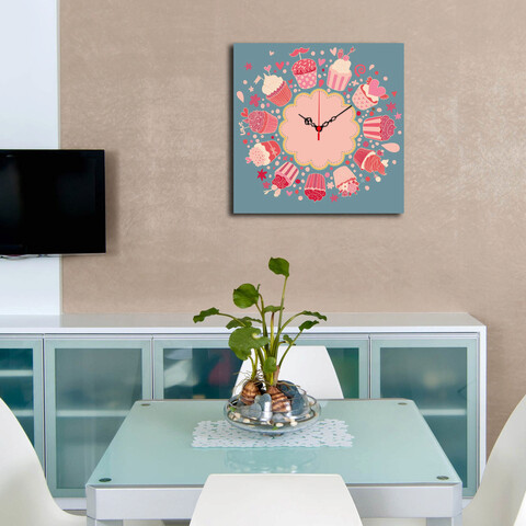 Ceas de perete, msk-19, mdf, dimensiune: 40 x 40 cm, multicolor