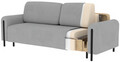 Canapea extensibila 3 locuri, ELTAP, SO-ARC-BL-03JAR, Arcadova, 244x97x97 cm, lemn/poliester, gri/negru