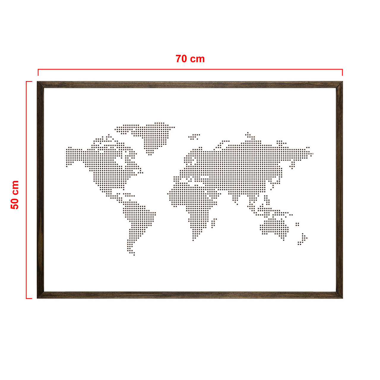 Tablou decorativ, TD116, Lemn, Desenat manual, Natural