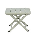 Masuta de cafea pentru gradina/terasa Taylor, Bizzotto, pliabila, 44x43x36 cm, aluminiu, verde breeze