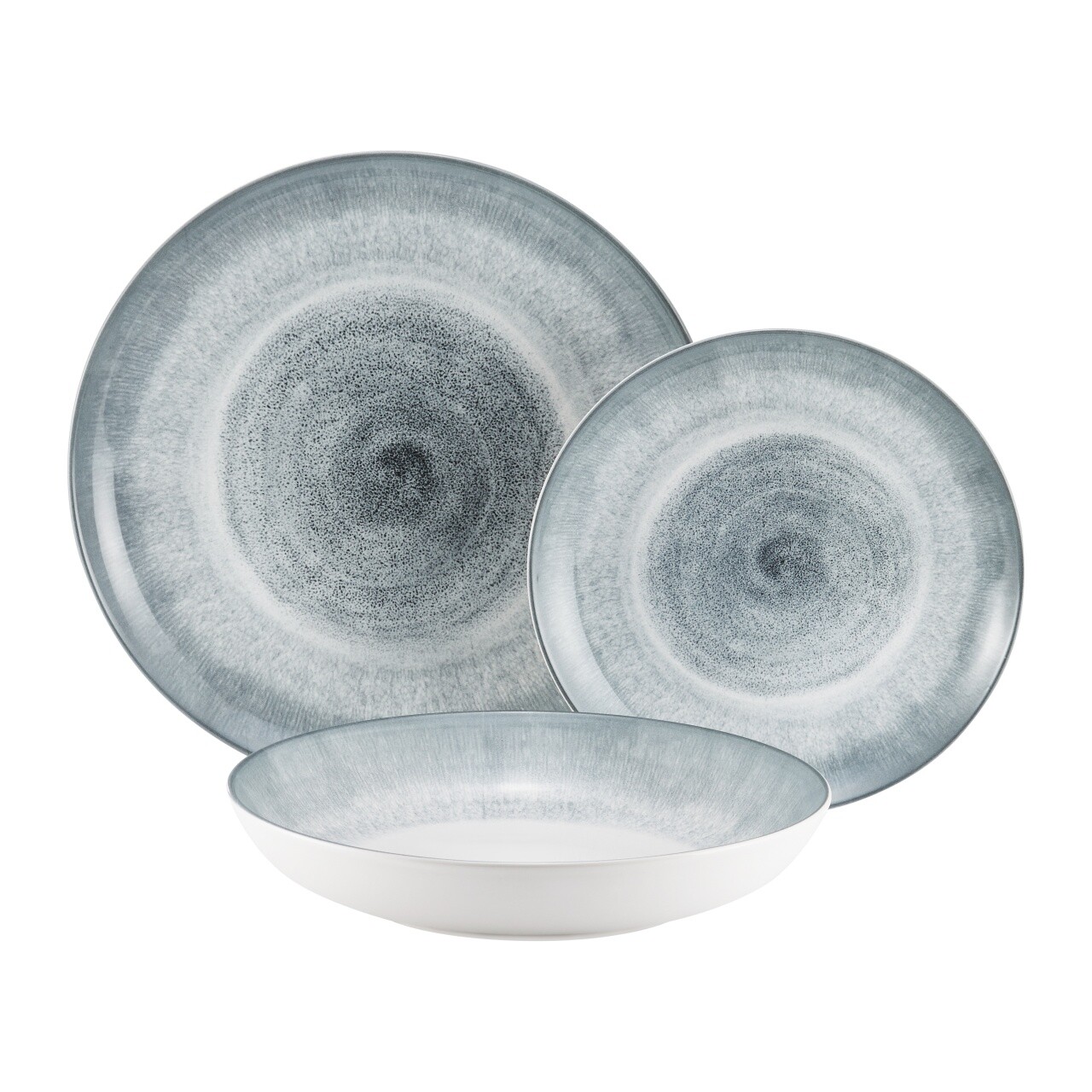 Serviciu de masa 18 piese, Aqua, Ambition, ceramica, albastru - 2 | YEO